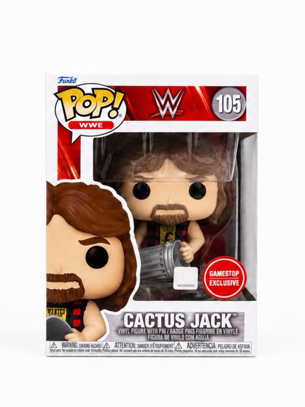 Funko Pop! WWE Cactus Jack #105 GameStop Exclusive NWT